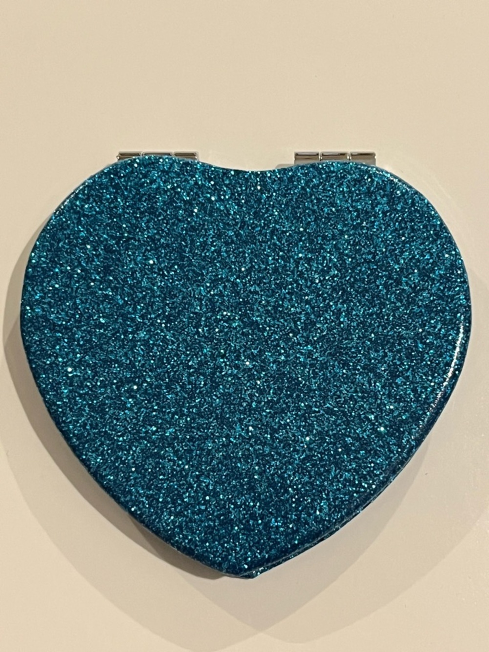 Brand New Teal Sparkle Compact Mirror